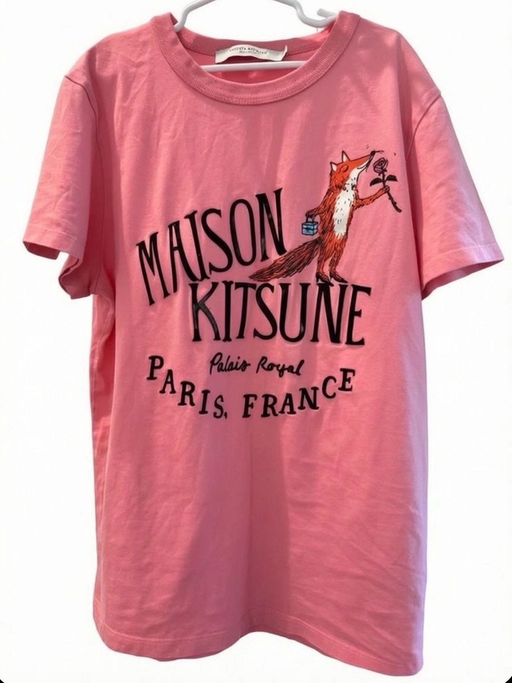 Maison Kitsuné by Olympia Le Tan Palais Royal in bubble gum pink - Picture 2 of 5
